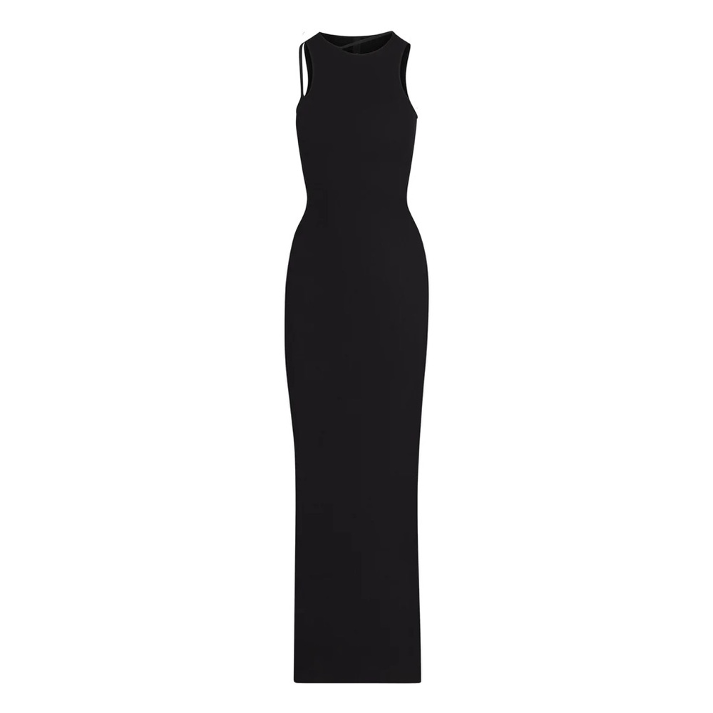 SOFT LOUNGE CUT OUT LONG SLIP DRESS